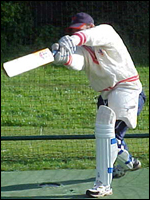 Andre in action in the nets