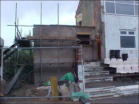 building the new toilets