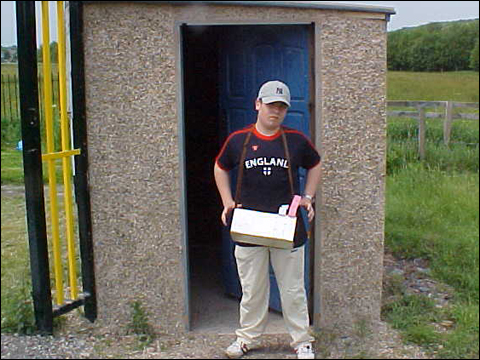 the new hut with our gateman