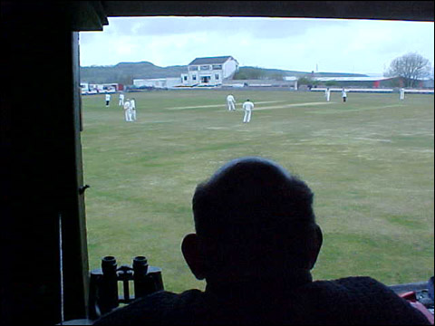 View from the scorebox