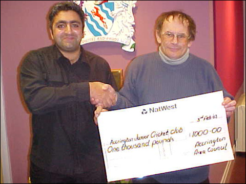 Saf Ali and Councillor Malcolm Pritchard