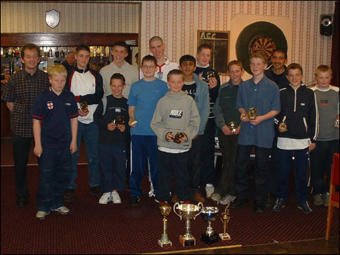 the juniors with trophies