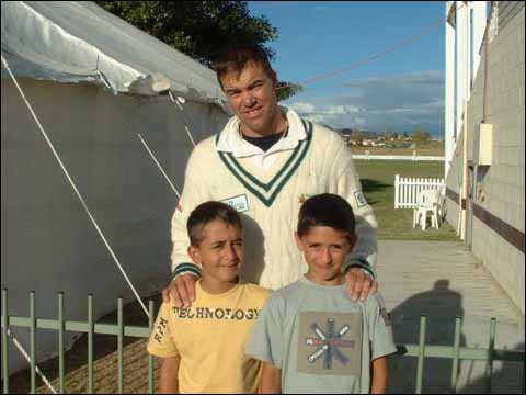 Heath Streak with Marley and Callum