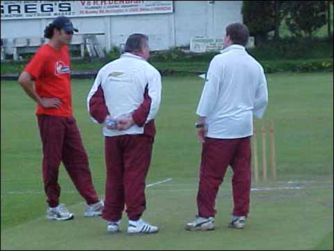 Looking at the wicket