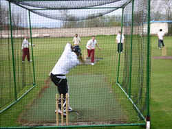 Tama in the nets