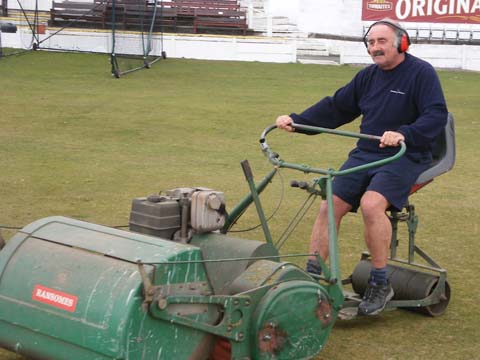 Ian and mower