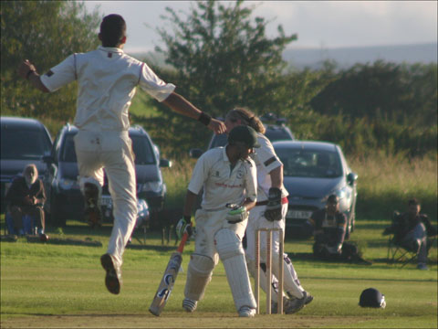 Aijaz jumps for joy