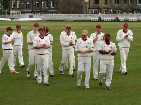 Accy leave the field