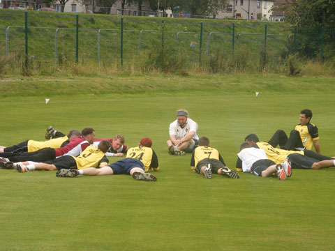 The team pre-match talk