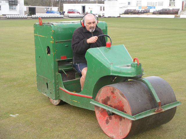 Ian on the roller