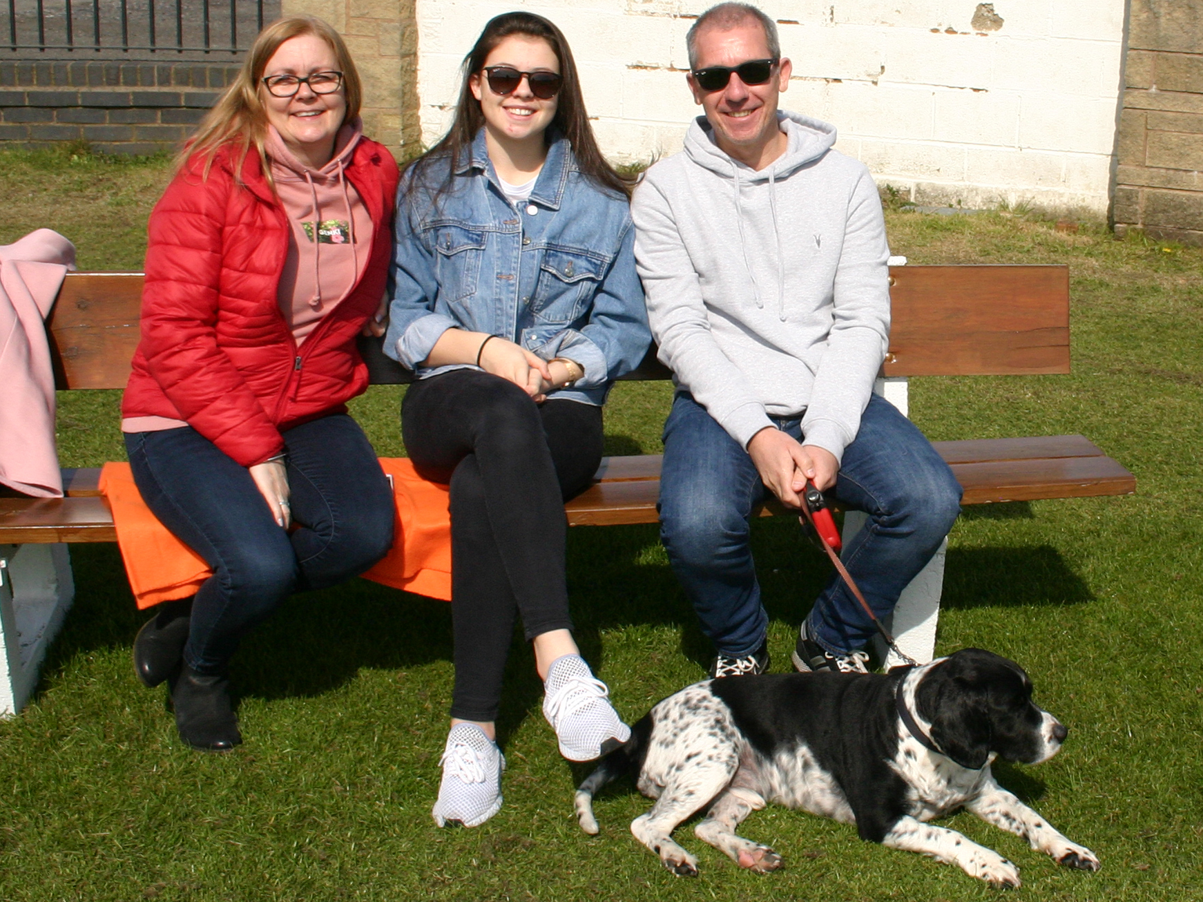 Alice with Mum and Dad