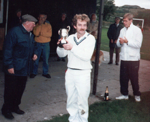 Mick Donnelly with the Harry Wood Cup